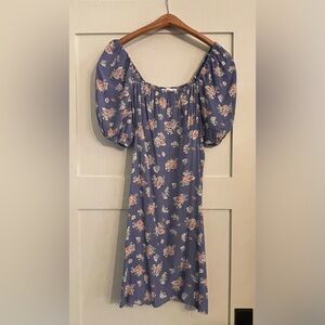 Mango Women’s Smocked Flower Print Dress, Size 4